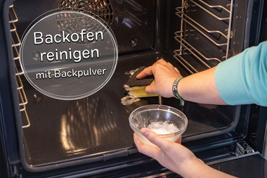 Backofen reinigen mit Backpulver