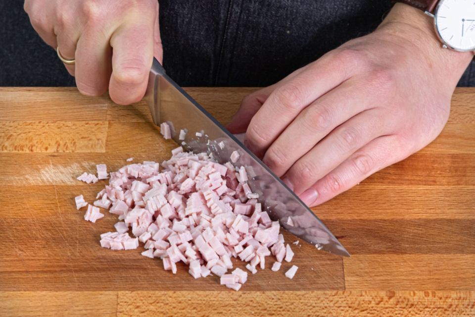 Blätterteig-Röllchen mit Schinken