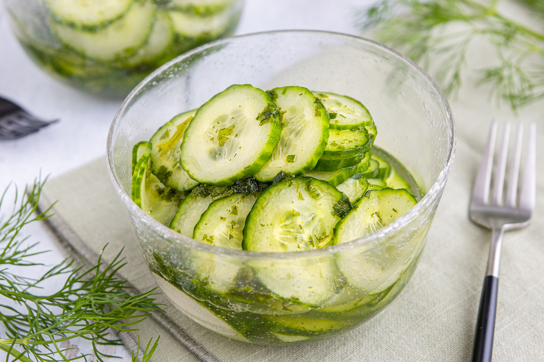 Dänischer Gurkensalat | Rezept