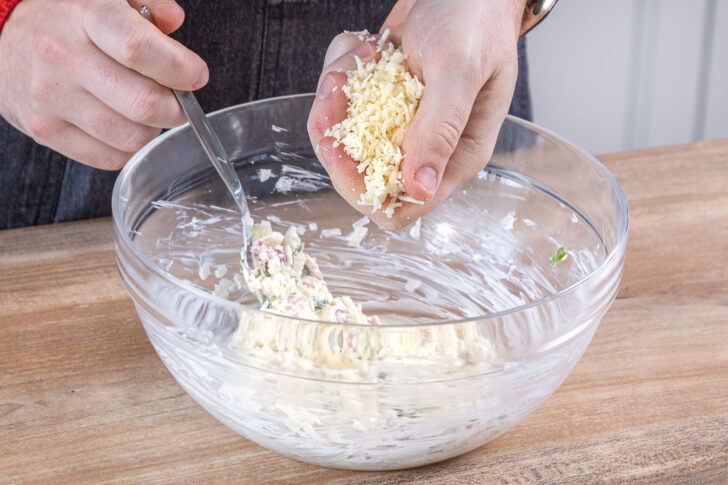 Käse dazugeben