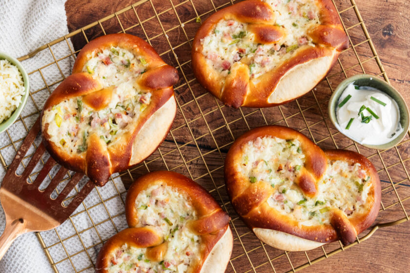 Flammkuchen-Brezel