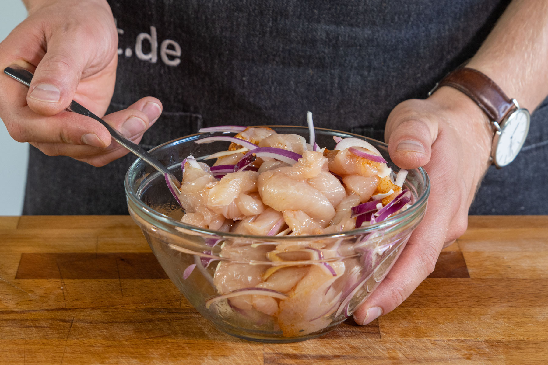 Hähnchen-Geschnetzeltes mit Pilzen