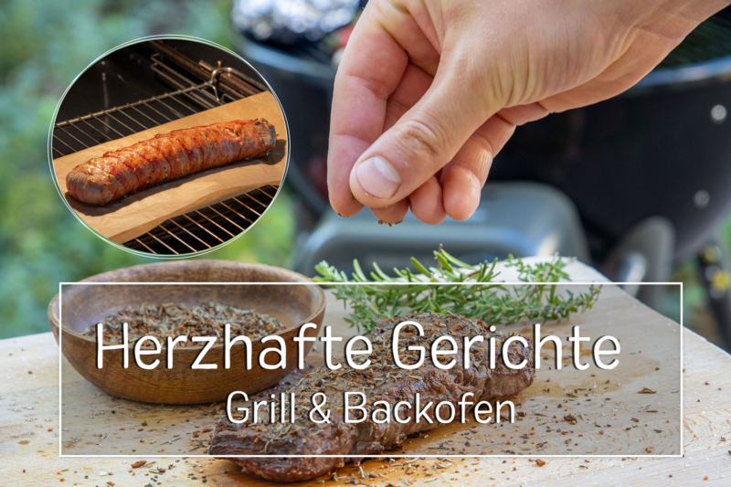 herzhafte Gerichte vom Grill und Backofen