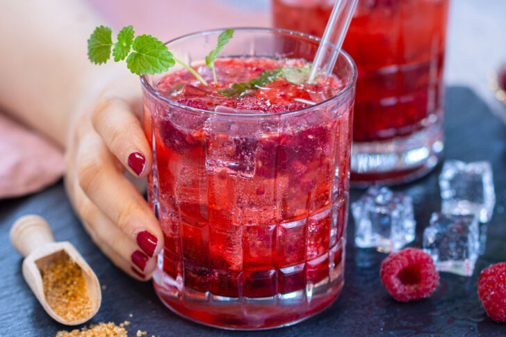 Himbeer-Mojito-Cocktail