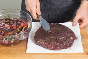 Fleisch herausnehmen