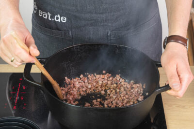 Speckwürfel auslassen