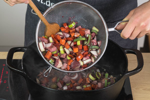Marinade dazugeben