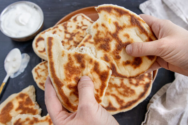 Indisches Naan Brot