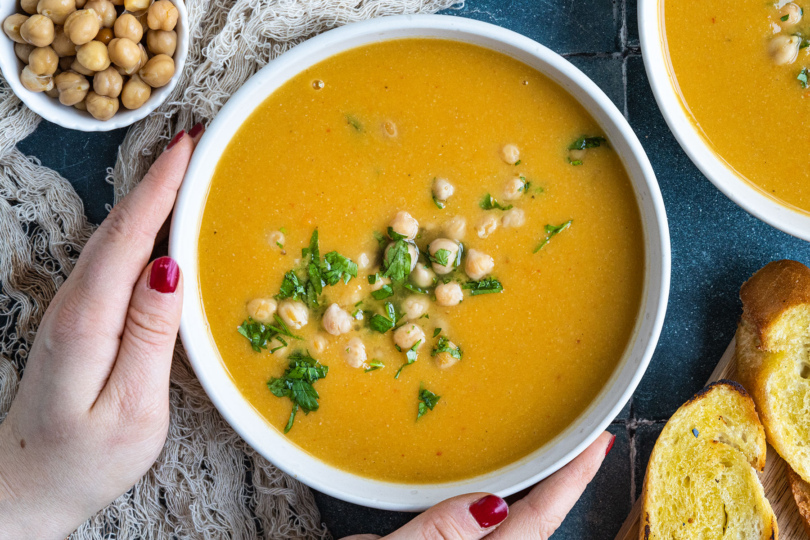 Kichererbsensuppe mit Kartoffeln