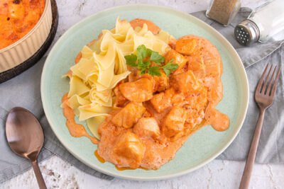 Lachs-Sahne-Gratin