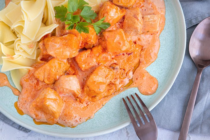 Lachs-Sahne-Gratin