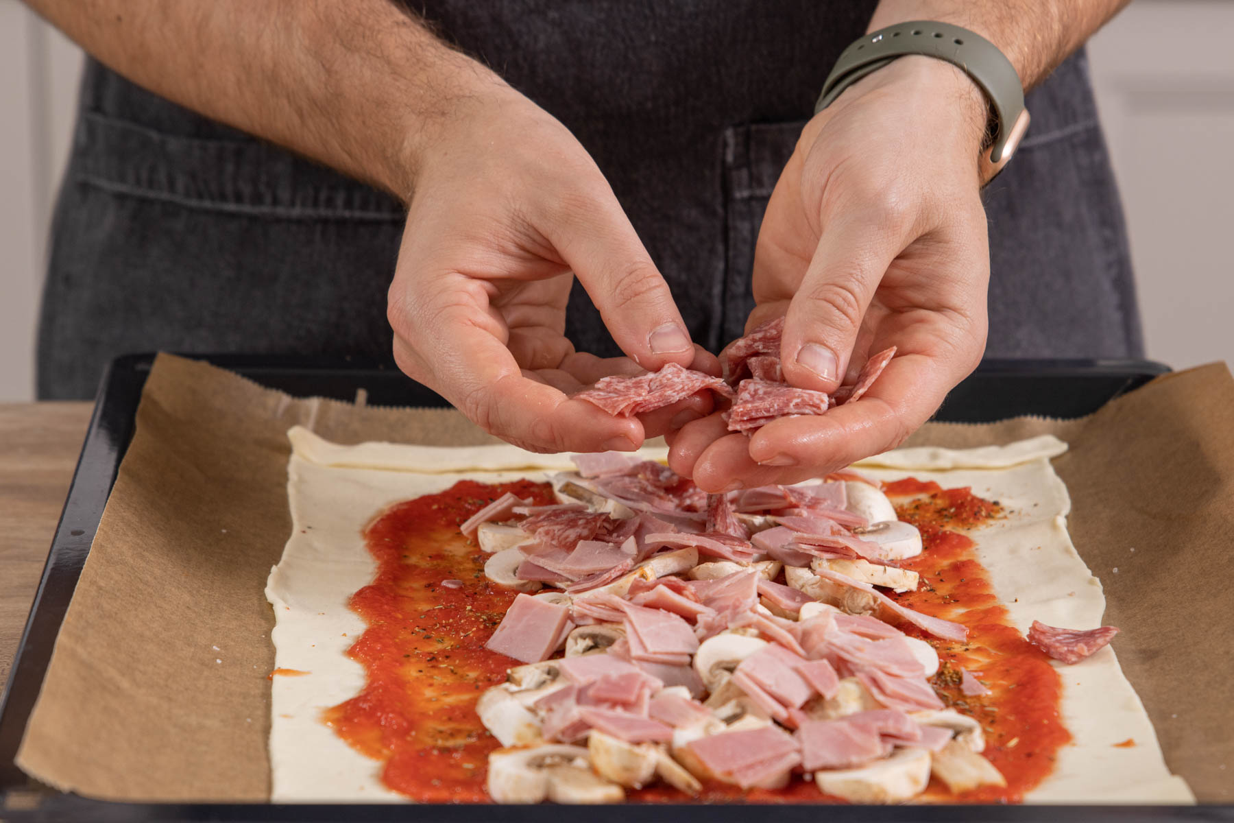 Salami verteilen
