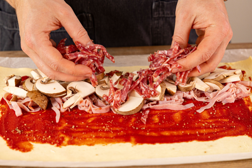 Salami verteilen