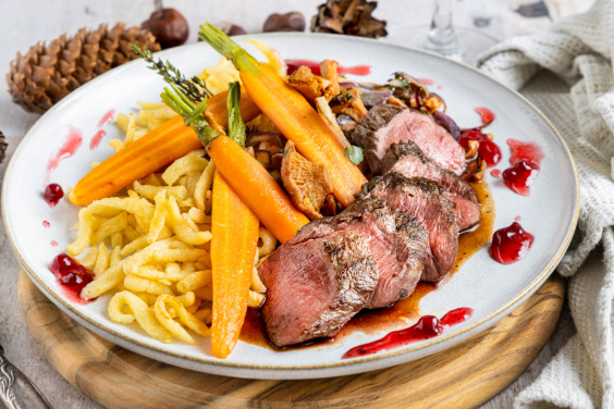 Karamellisierte Möhren aus der Pfanne