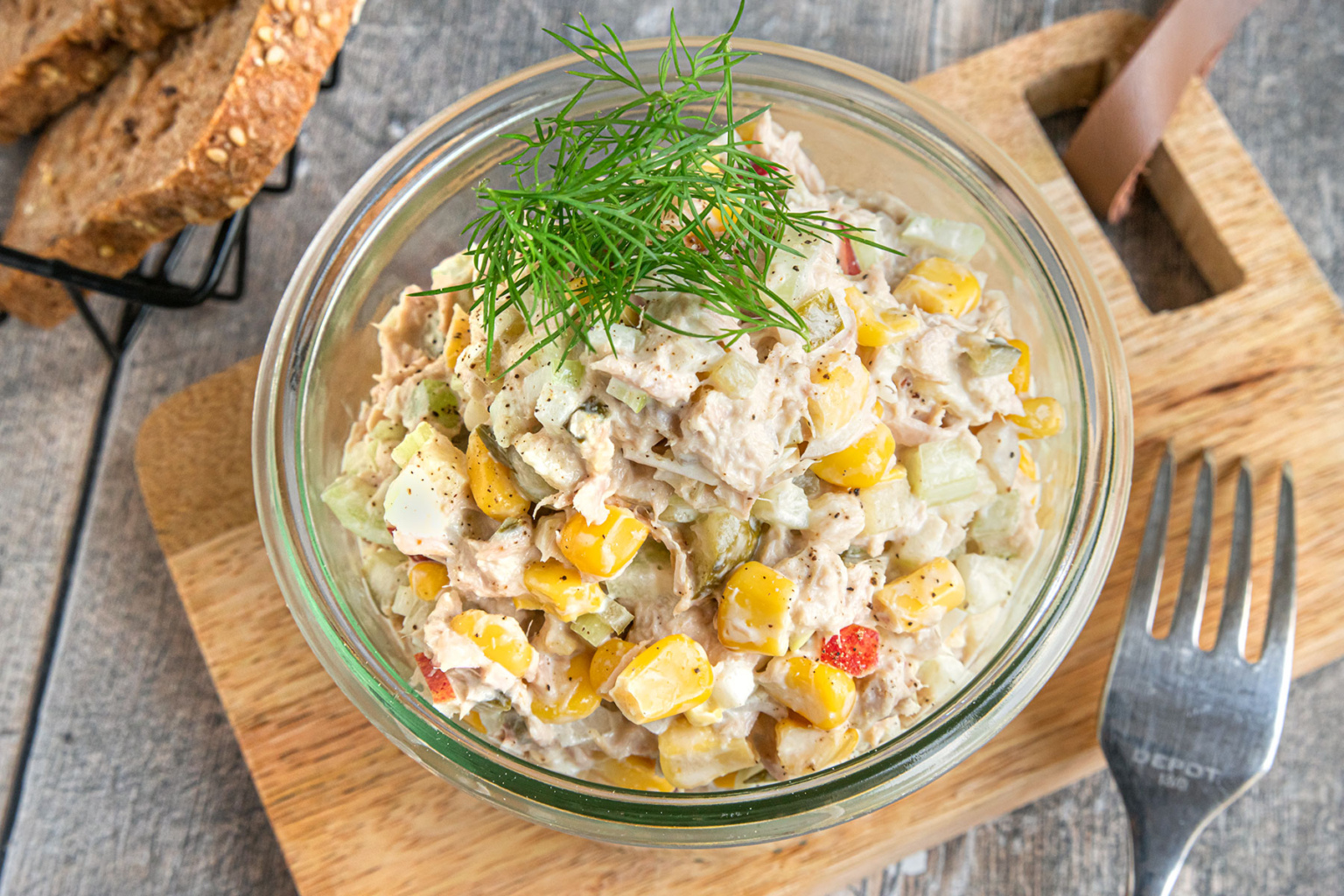Thunfischsalat mit Mayonnaise | Rezept - eat.de