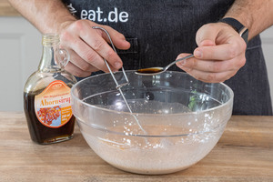 Ahornsirup zur Milch geben