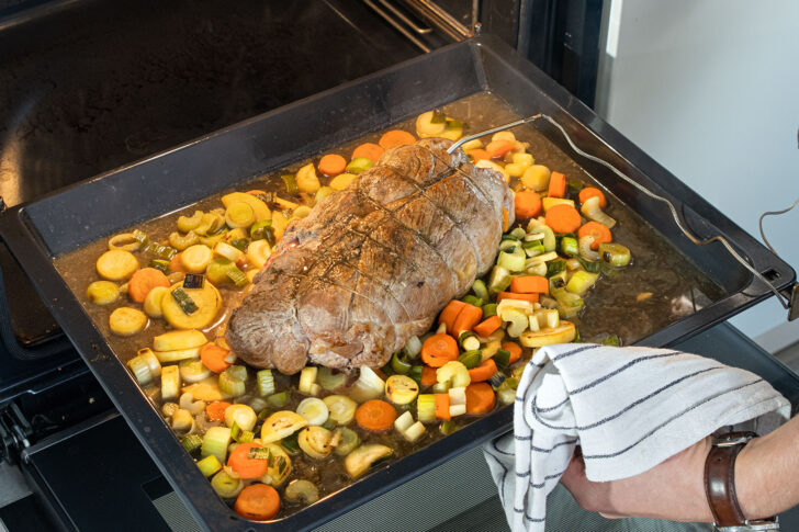 Wildschweinbraten im Backofen