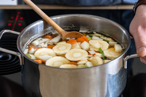 Gemüse weich kochen