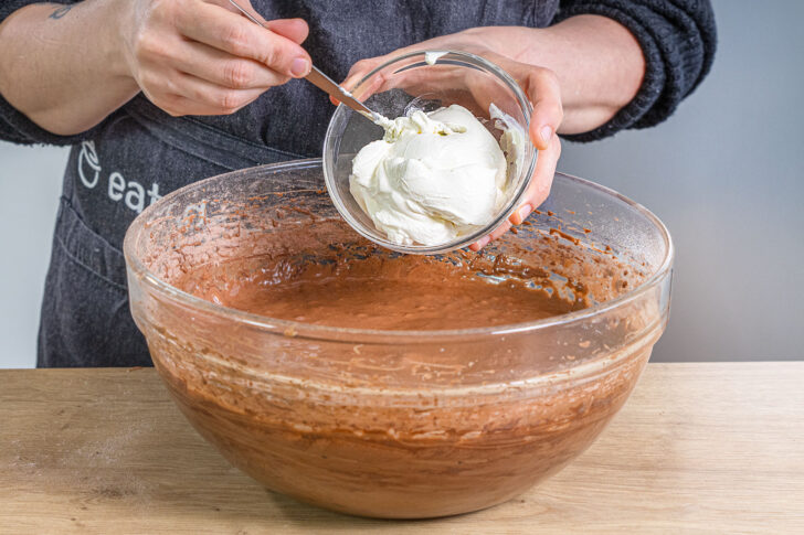 Creme fraîche einrühren