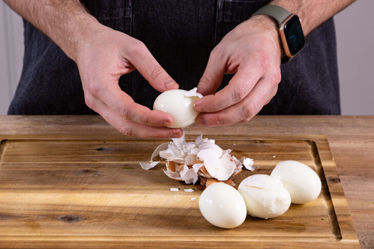 Eier schälen