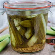 Gurken einkochen im Backofen