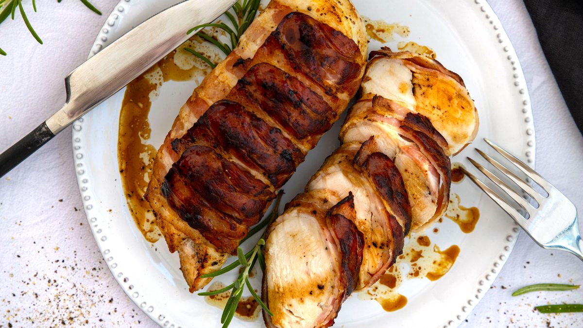 Hähnchenbrust im Speckmantel | Rezept