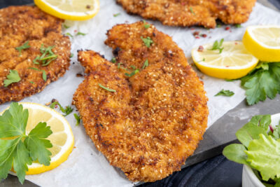 Hähnchenschnitzel aus dem Backofen