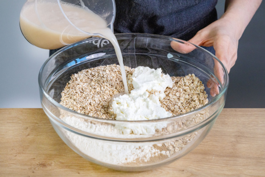 Haferflocken-Quark-Brot