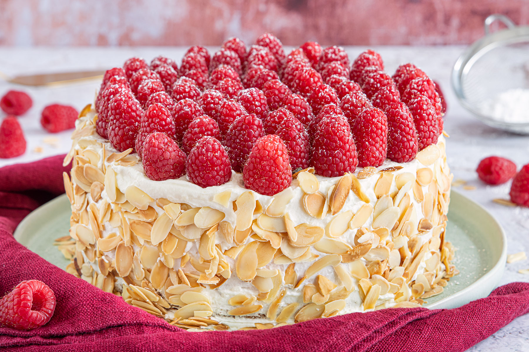 Himbeer-Sahne-Torte