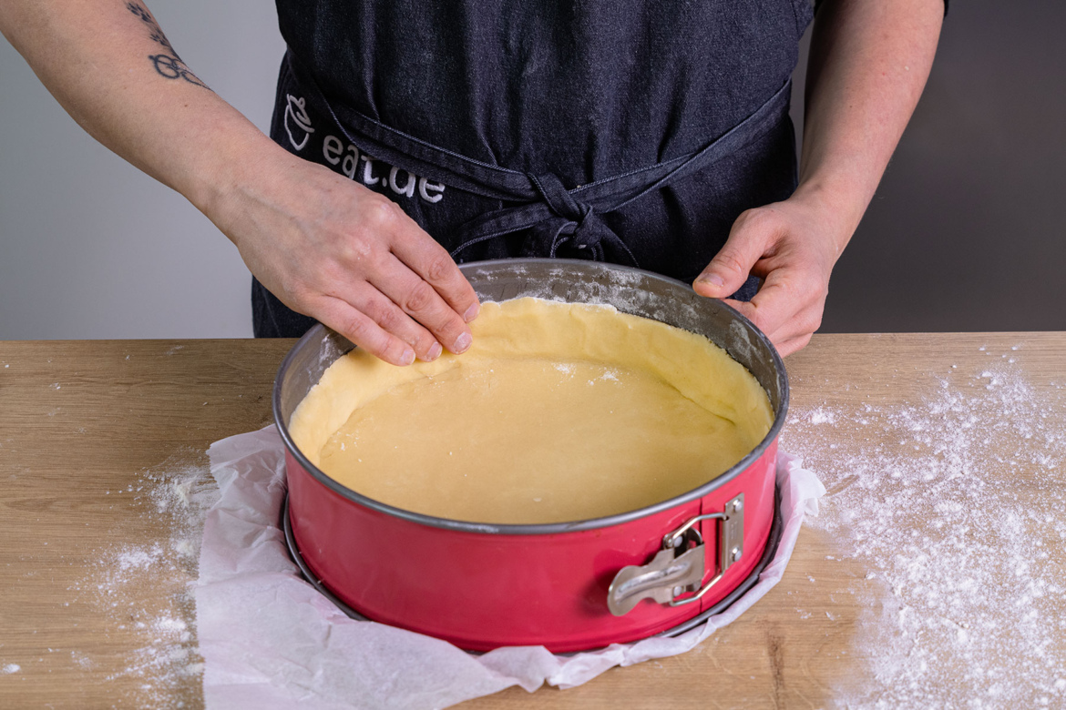 Käsekuchen ohne Ei mit Quark | Rezept