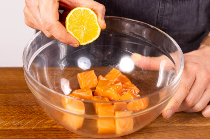 Lachs würzen