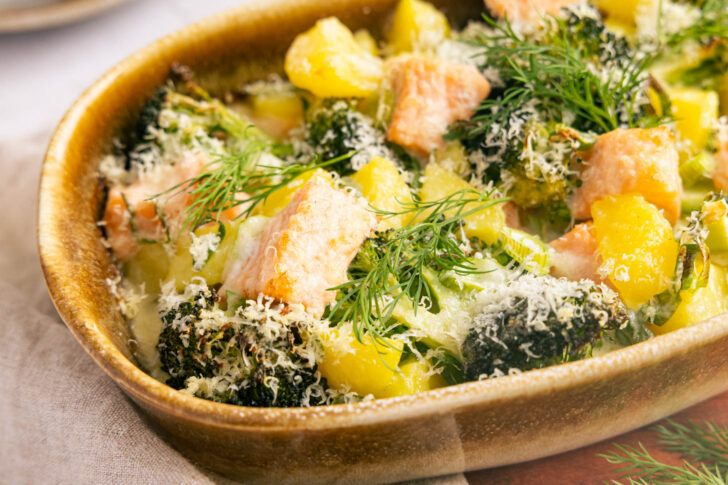 Lachs-Brokkoli-Auflauf