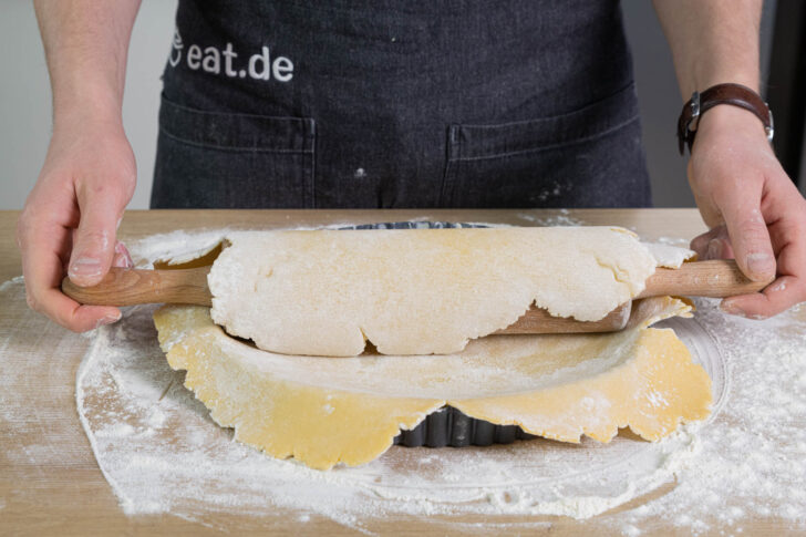 Teig in die Form geben