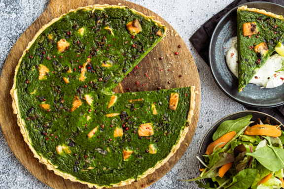 Lachs-Spinat-Quiche