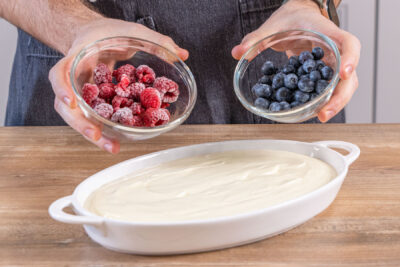 Beeren dazugeben
