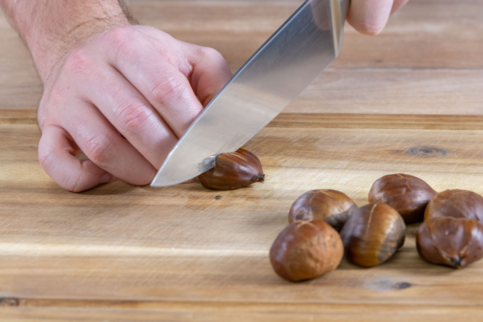 Maronen im Backofen rösten: Esskastanien-Rezept