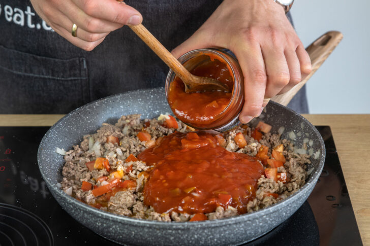 Salsa dazugeben