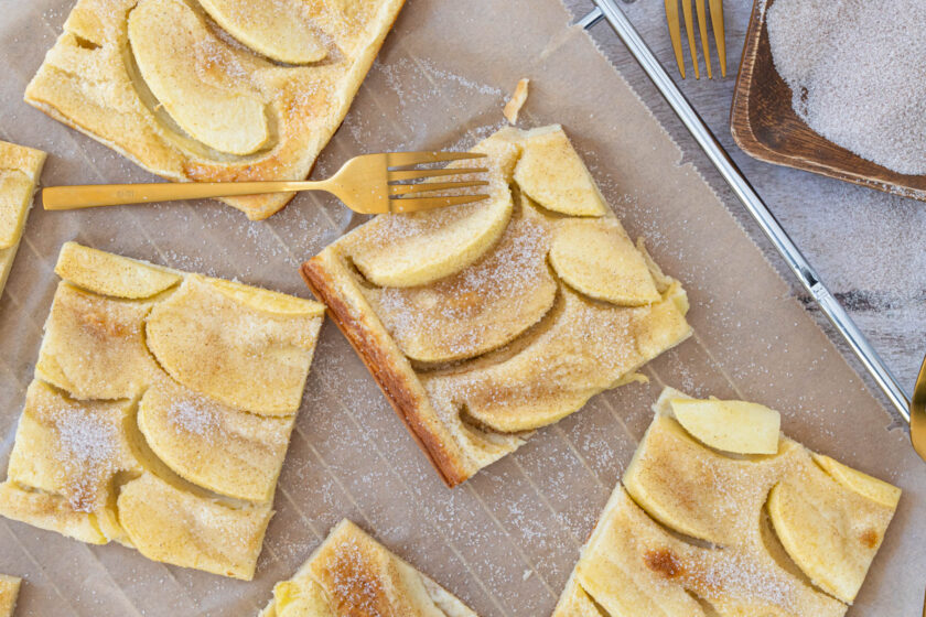 Ofen-Apfelpfannkuchen vom Blech