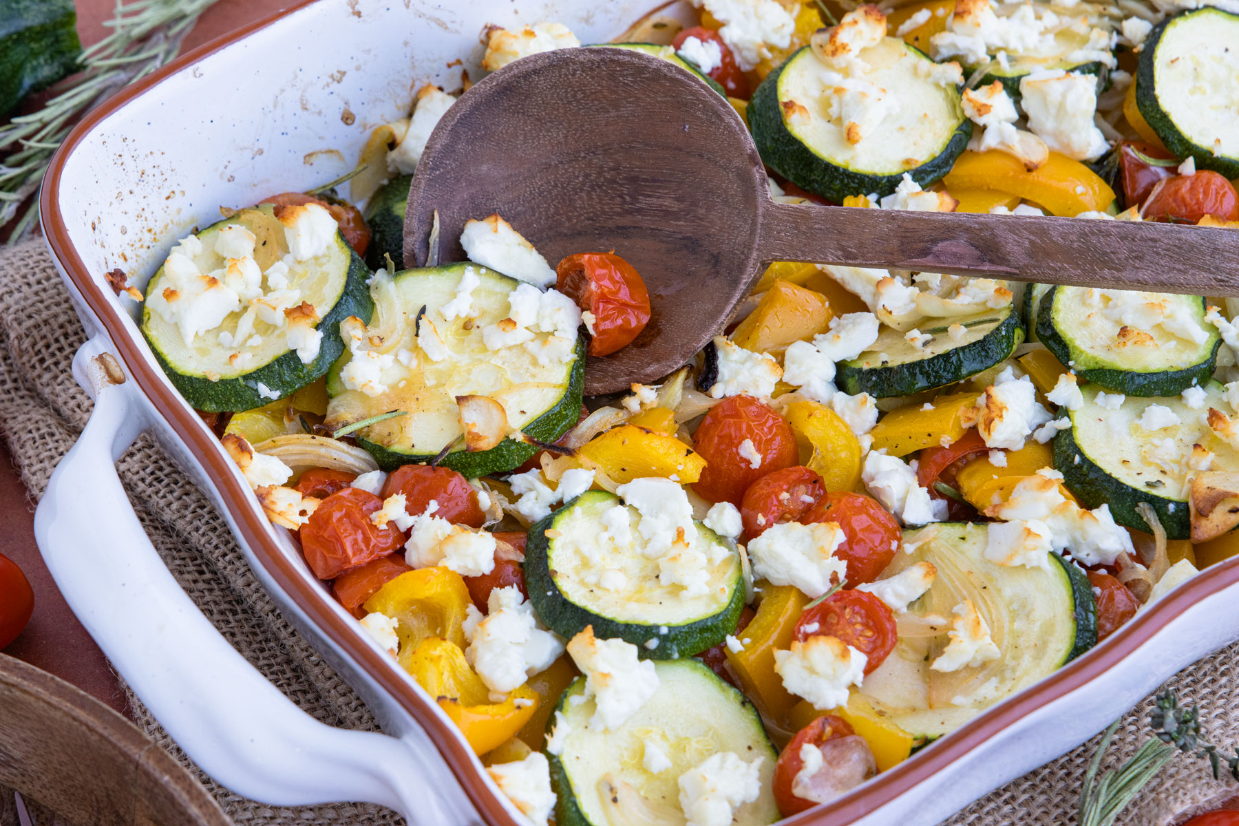 Ofengemüse mit Feta