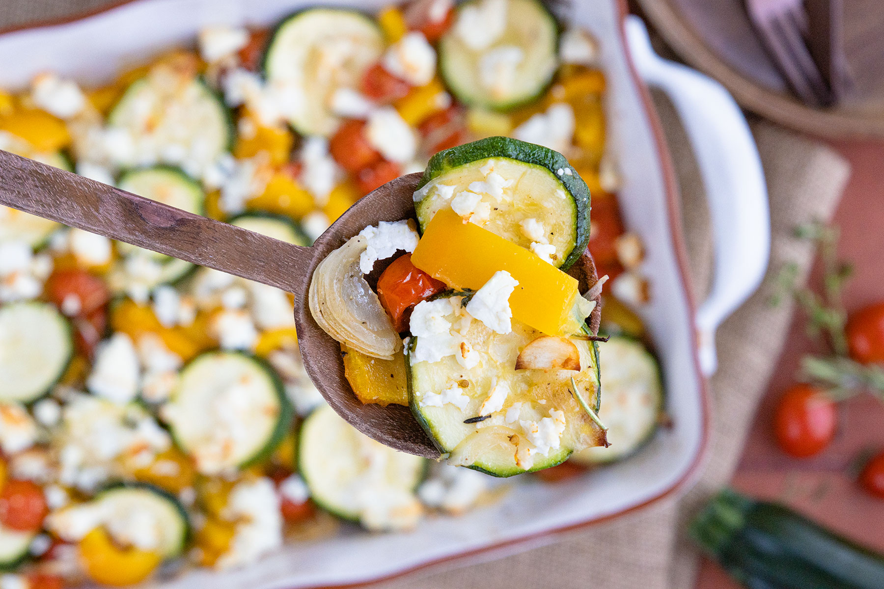 Ofengemüse mit Feta