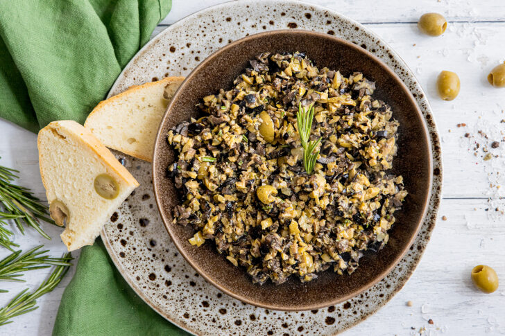 vegane Oliventapenade ohne Sardellen