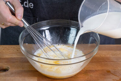 Pfannkuchenteig vorbereiten