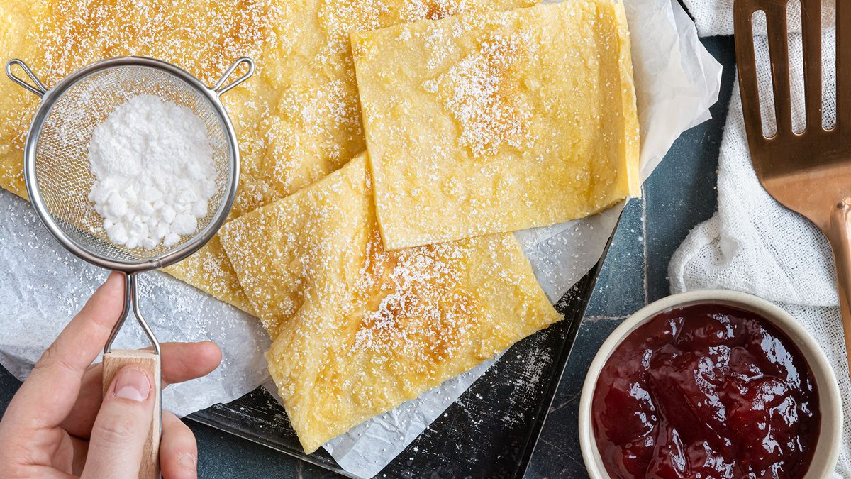 Fluffige Pfannkuchen aus dem Backofen