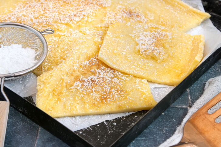 Pfannkuchen aus dem Backofen