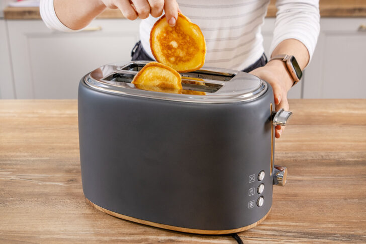 Pfannkuchen im Toaster aufwärmen