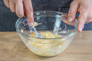 Bananen zermatschen