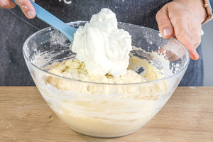Eischnee unterheben