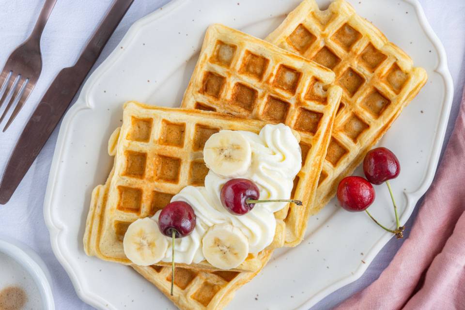 Quarkwaffeln ohne Zucker | Rezept - eat.de