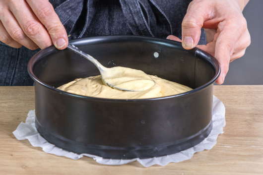 Teig verteilen