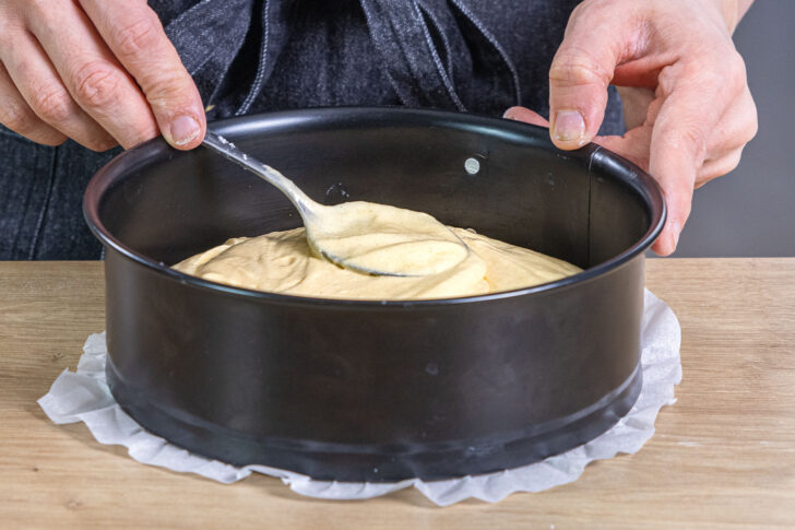Teig verteilen